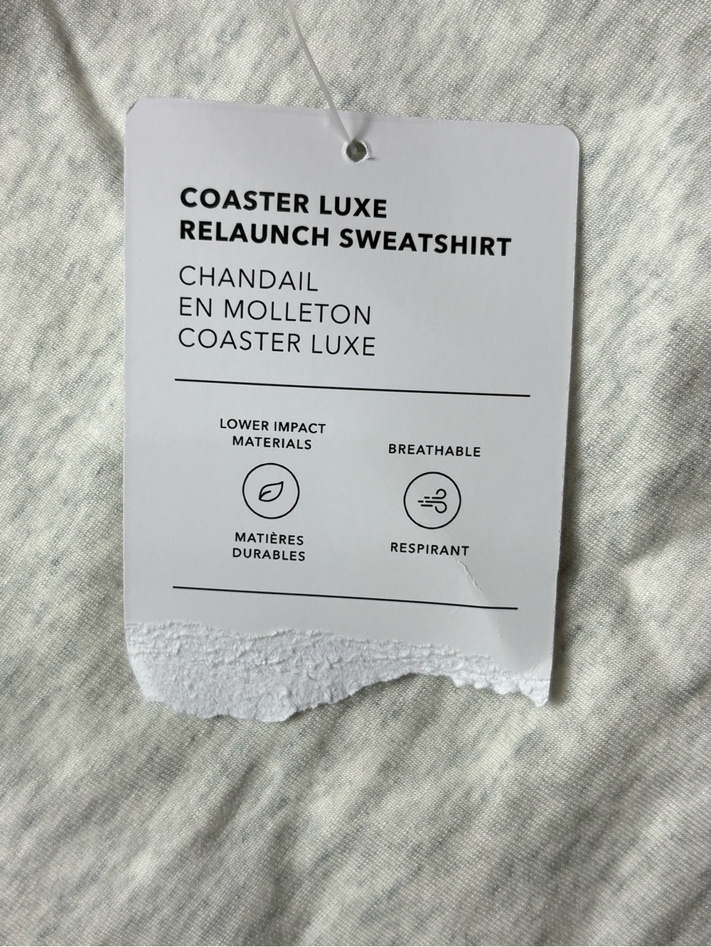 NWT ATHLETA Coaster Luxe Relaunch Sweatshirt 3X Light Gray Heather Pullover - Picture 12 of 12